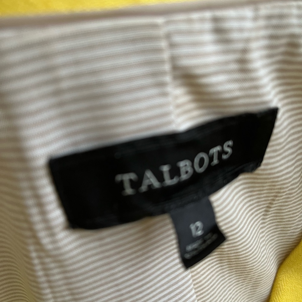 Talbots Yellow blazer size 12